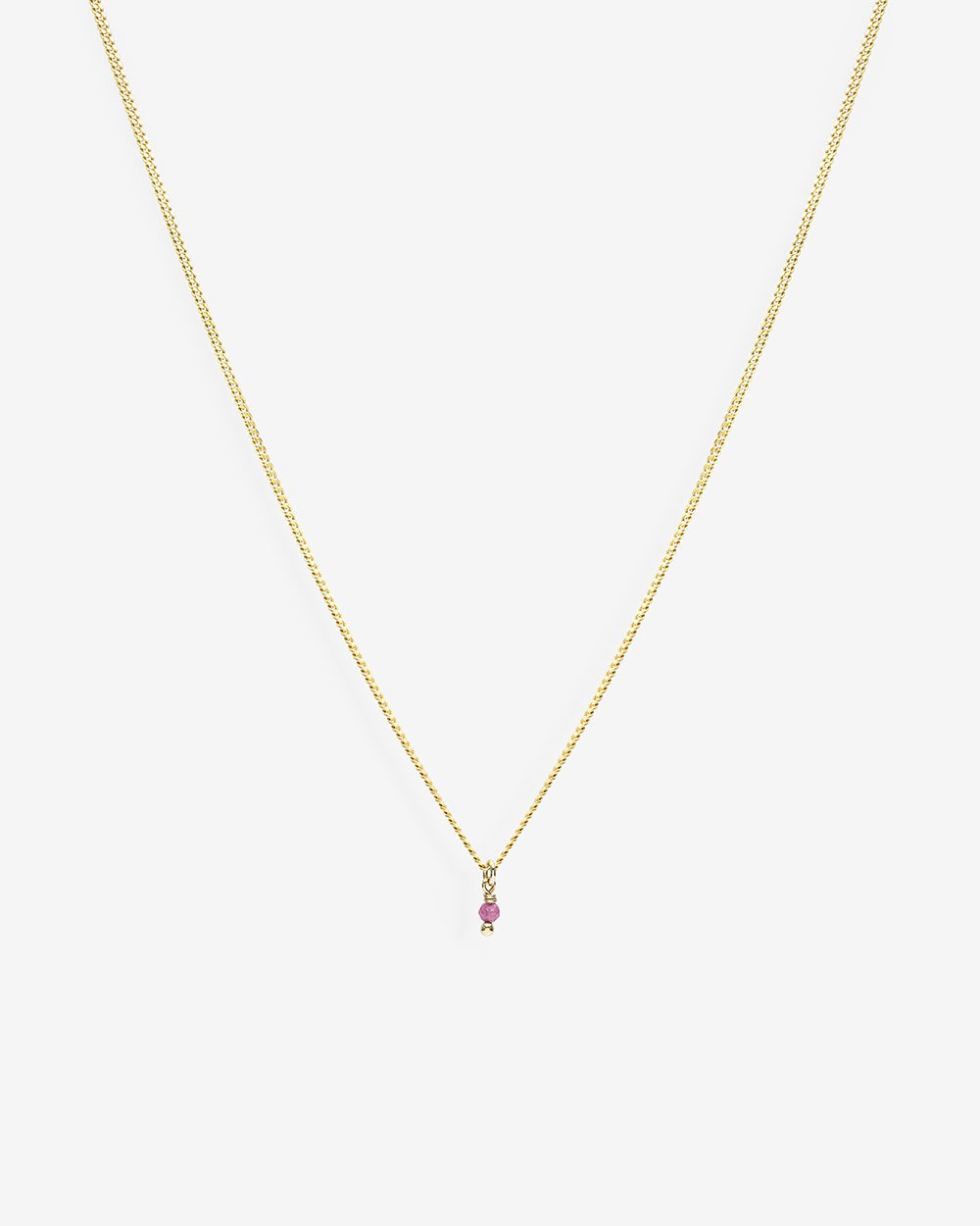 Birthstone October - Pink Tourmaline | 14K Solid Gold