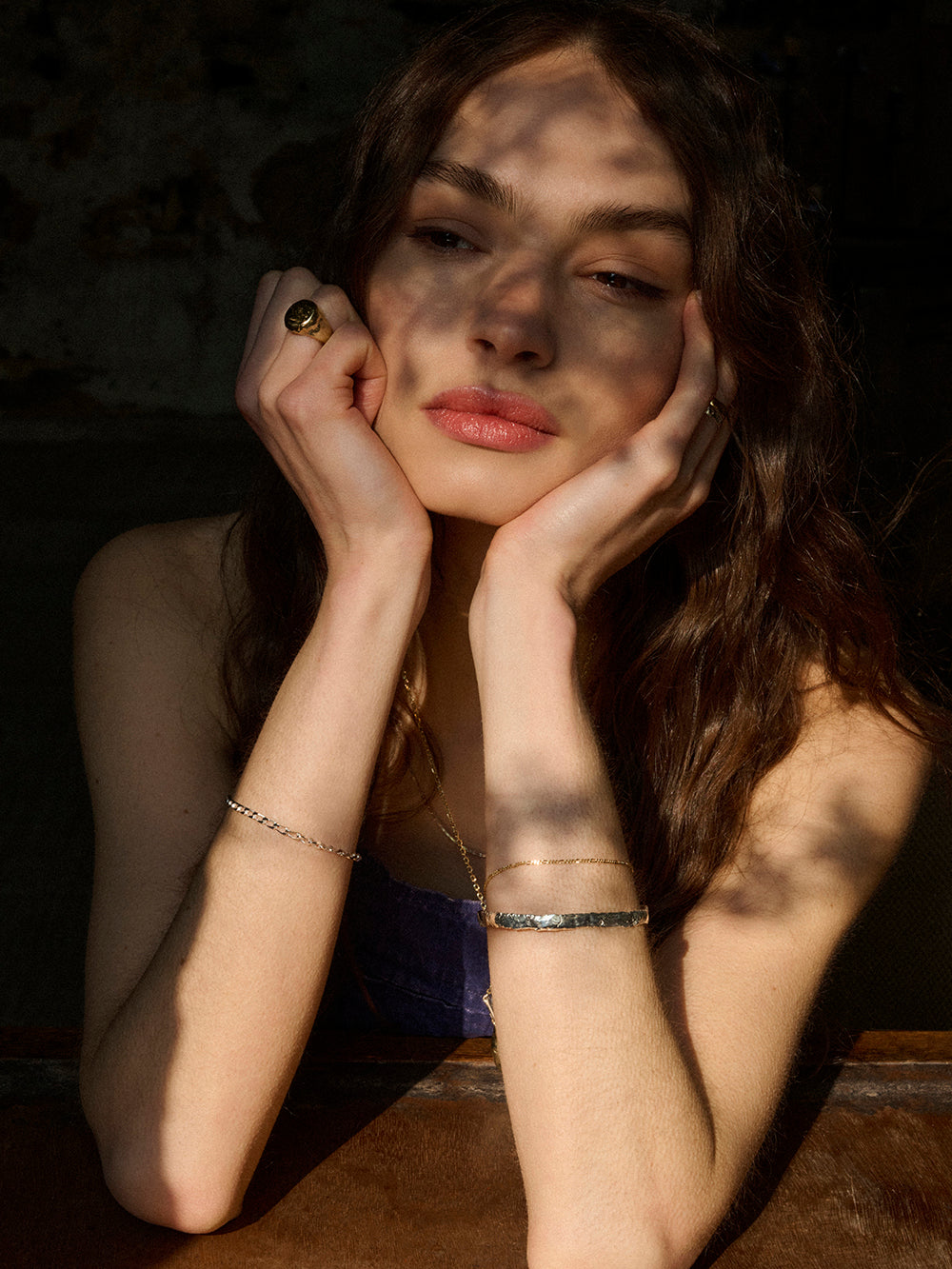 Love on the line | Gold Plated Silver