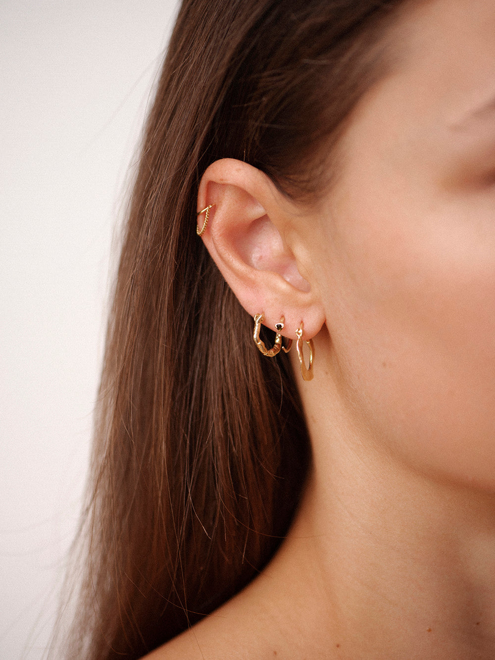 Moonshine - Onyx | Gold Plated Silver