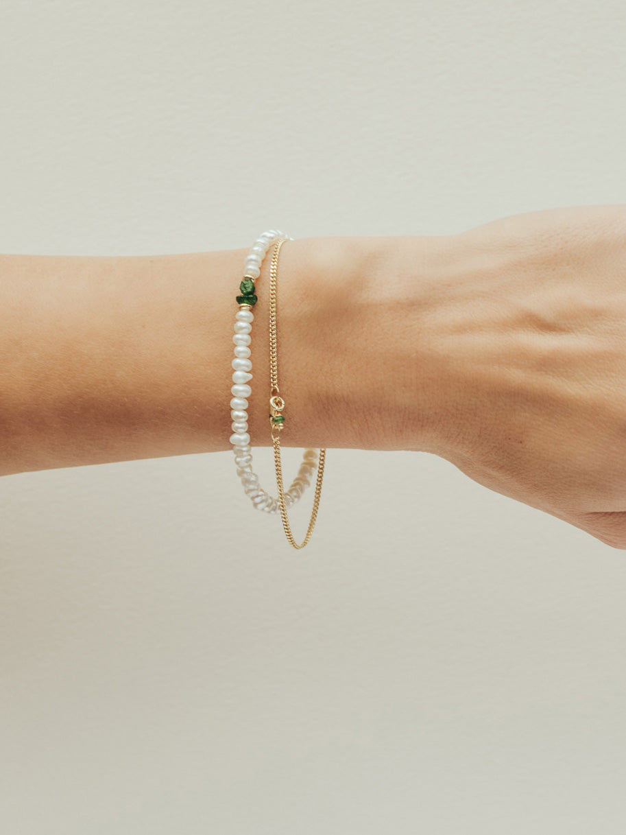 Birthstone May - Emerald | 14K Solid Gold