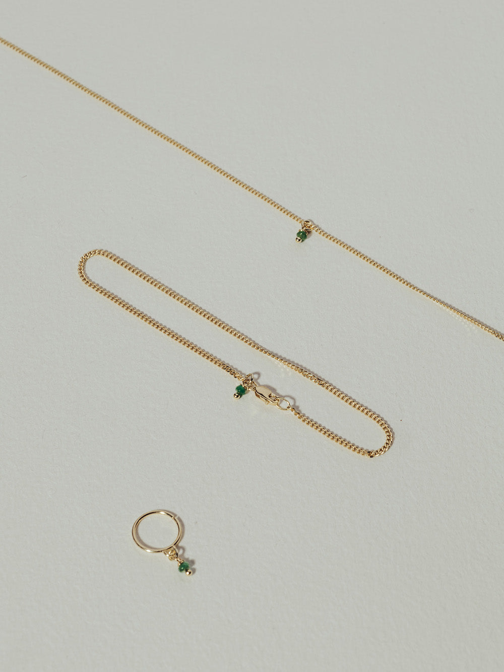 Birthstone May - Emerald | 14K Solid Gold