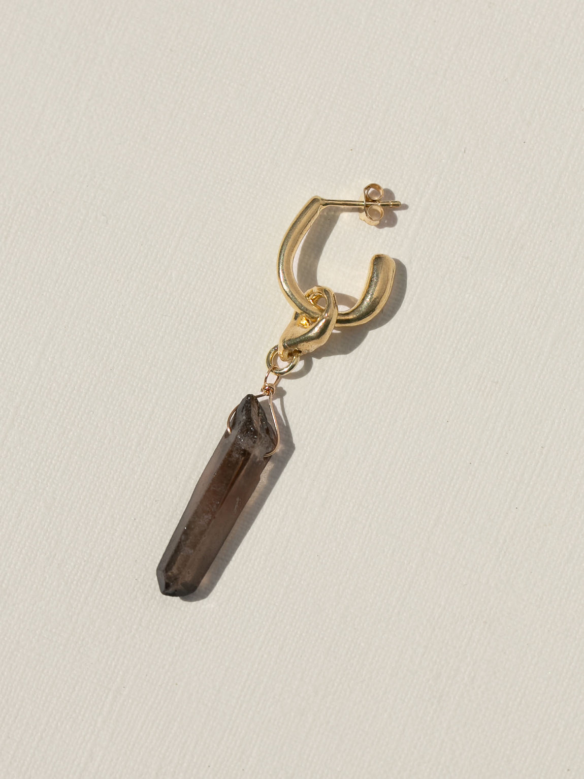 Raw - Smokey Quartz | 14K Gold Plated