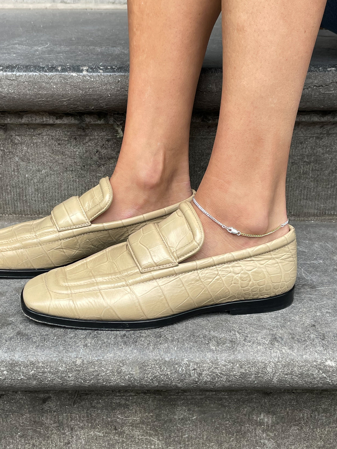 Ankle silver gold | 925 Sterling Silver