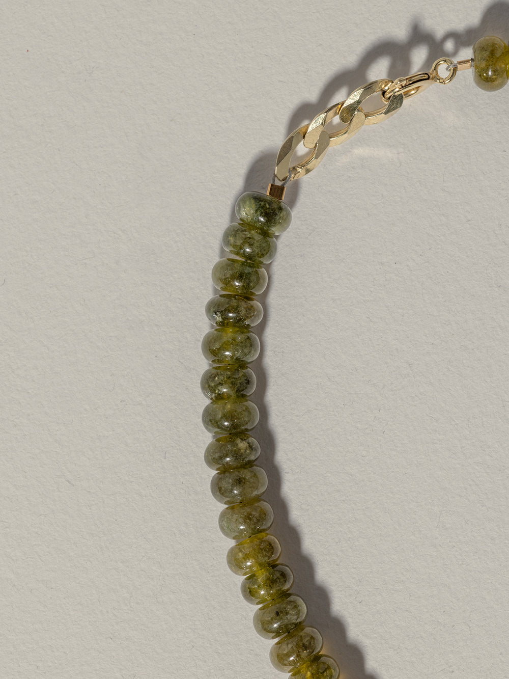 Autumn - Olive Quartz | Gold Plated Silver