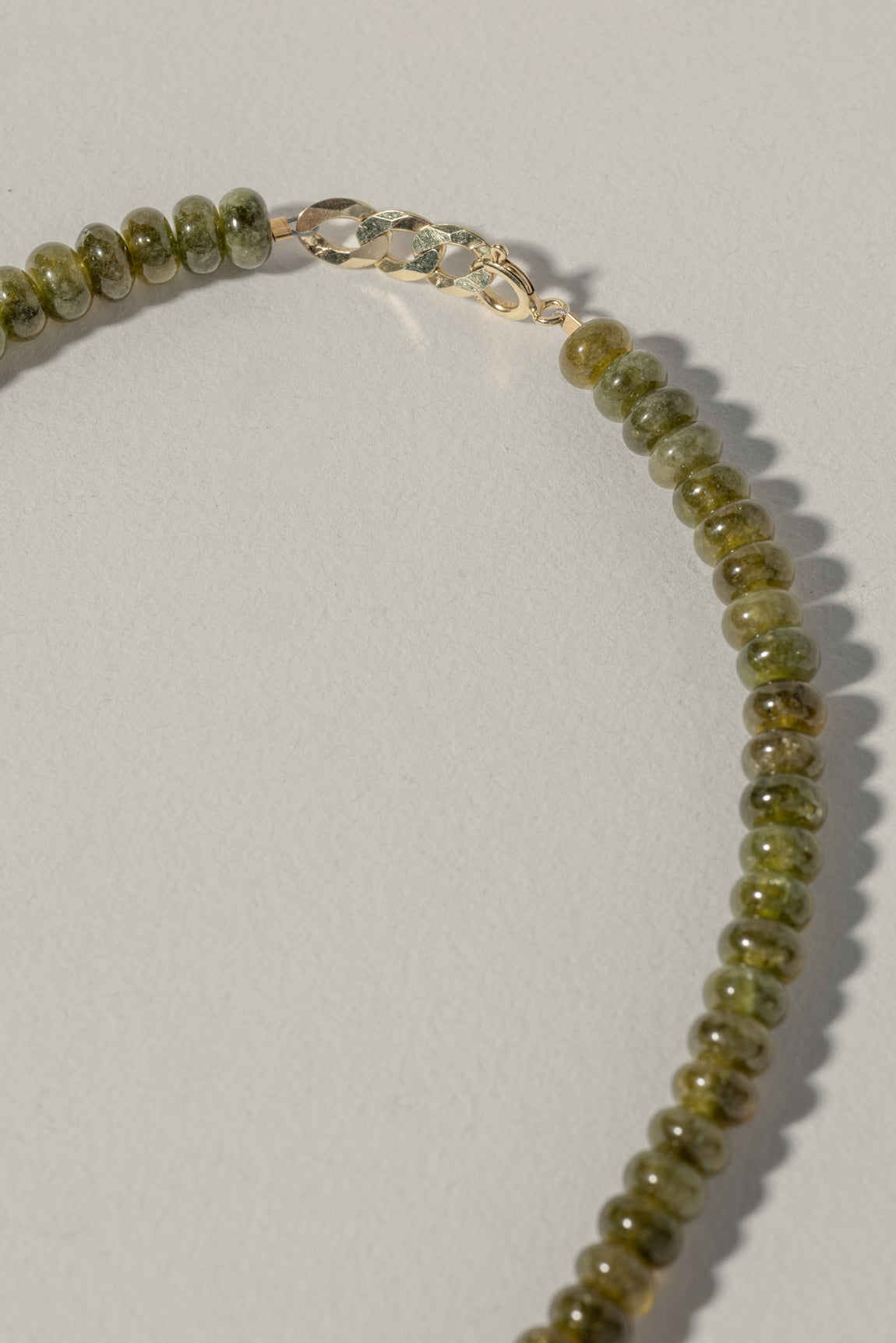 Autumn - Olive Quartz | Gold Plated Silver