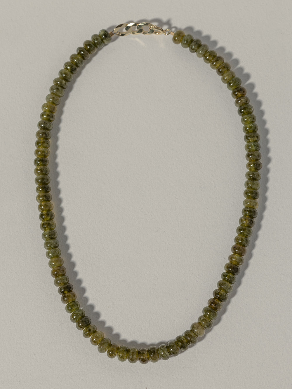 Autumn - Olive Quartz | Gold Plated Silver
