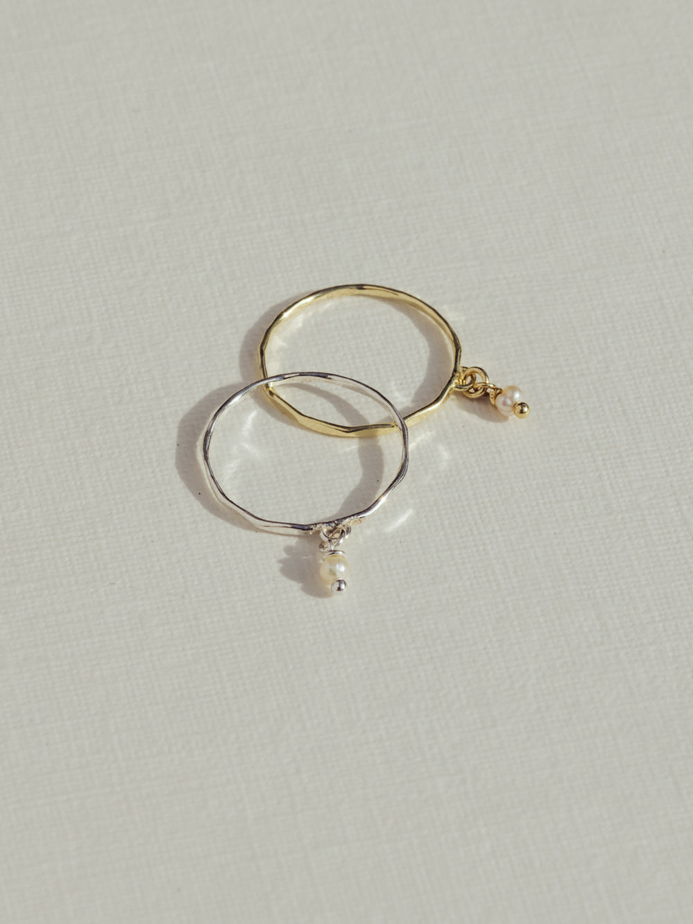 Birthstone ring June - Pearl | 14K Gold Plated