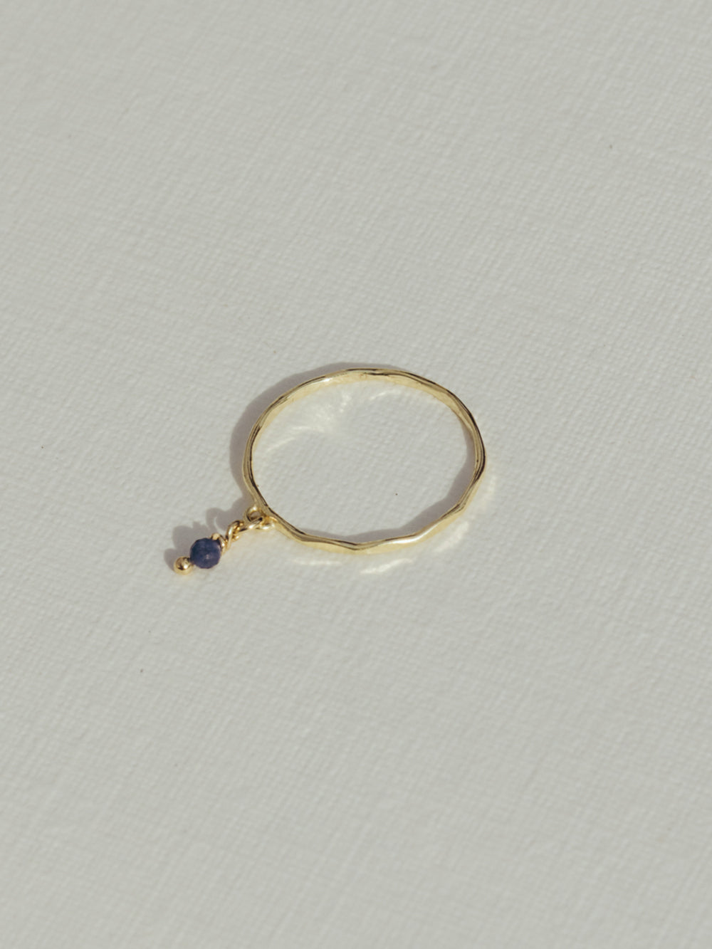 Birthstone ring September - Sapphire | 14K Gold Plated