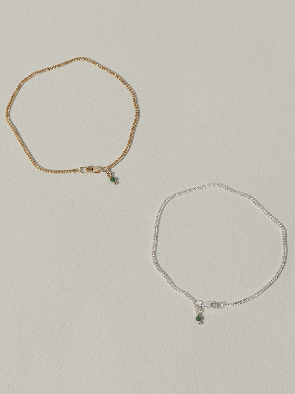 Birthstone May - Emerald | Gold Plated Silver