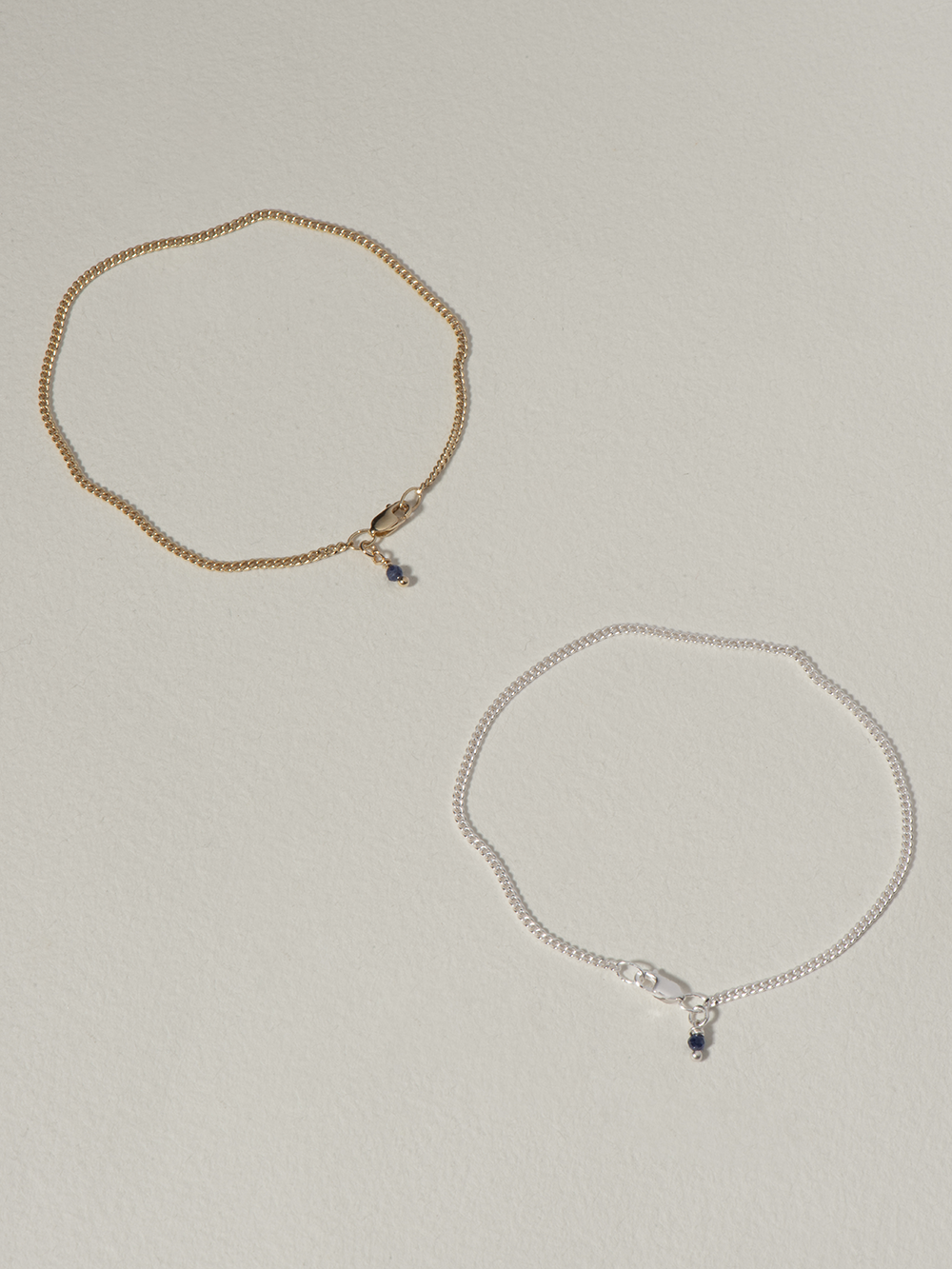 Birthstone September - Sapphire | Gold Plated Silver