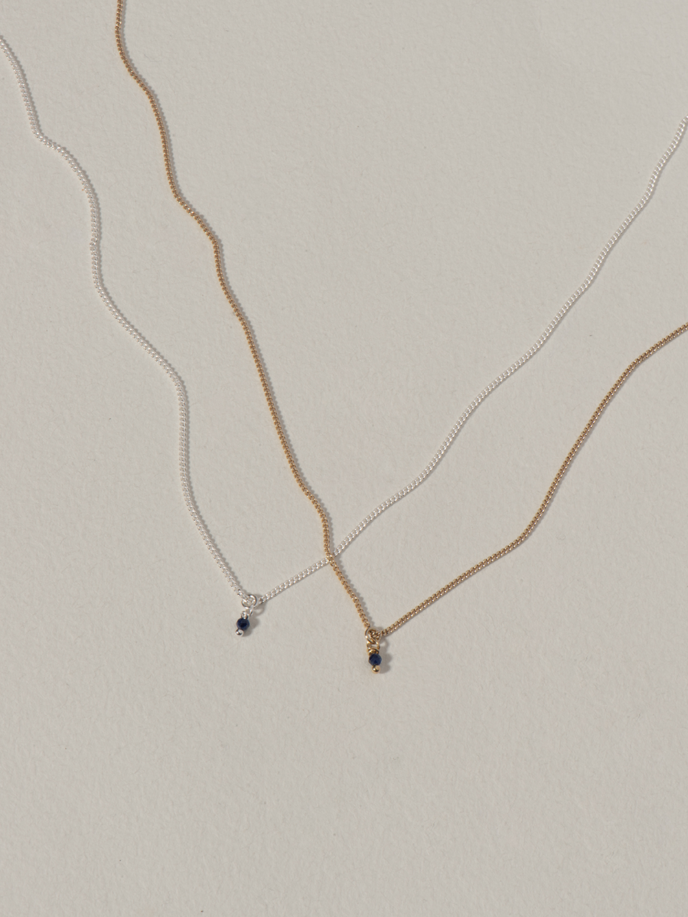 Birthstone September - Sapphire | Gold Plated Silver