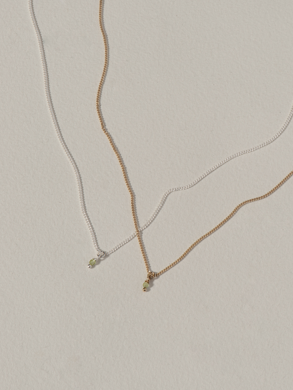 Birthstone August - Peridot | Gold Plated Silver