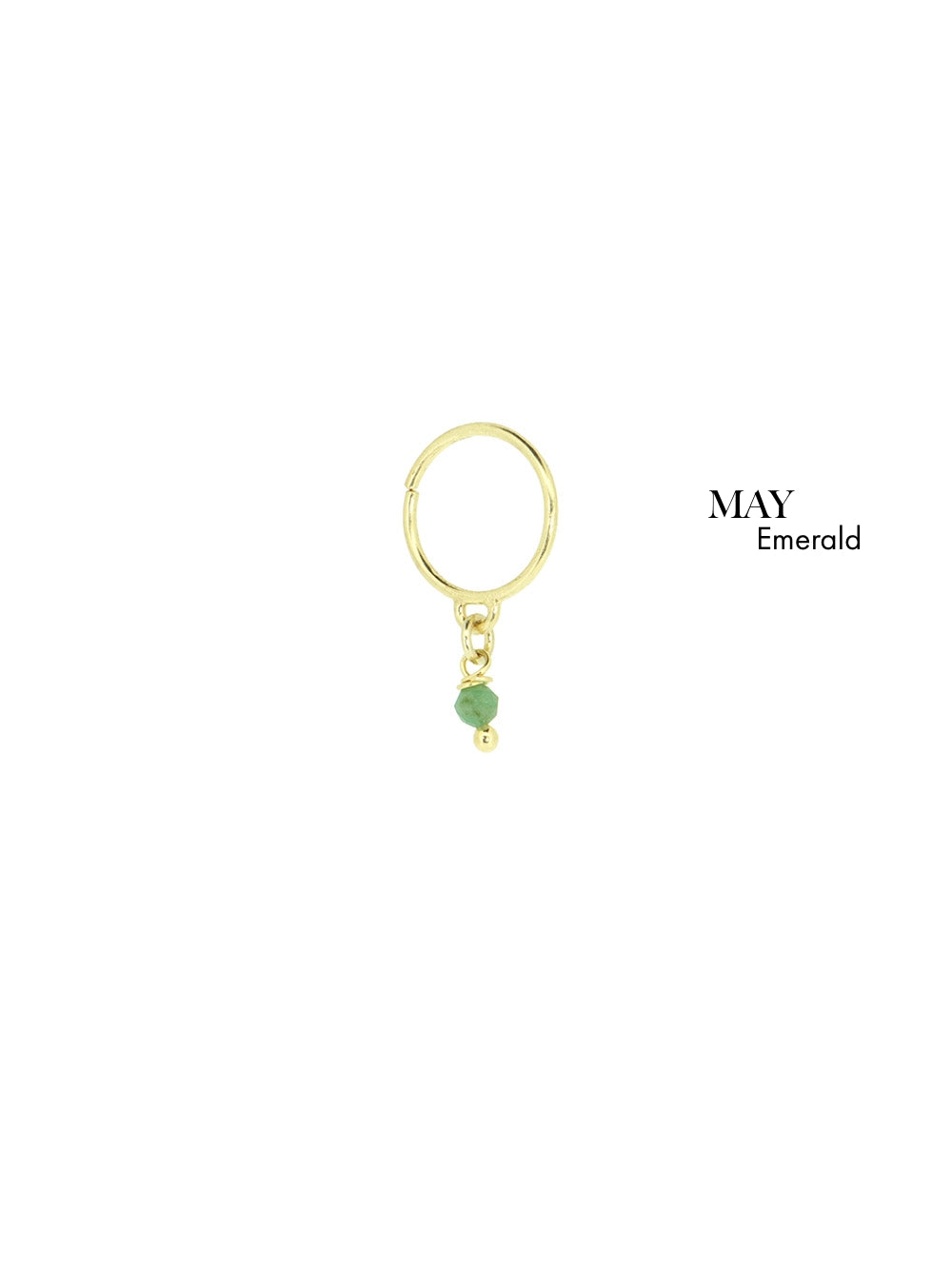 Bestie Birthstone May - Emerald | 14K Gold Plated