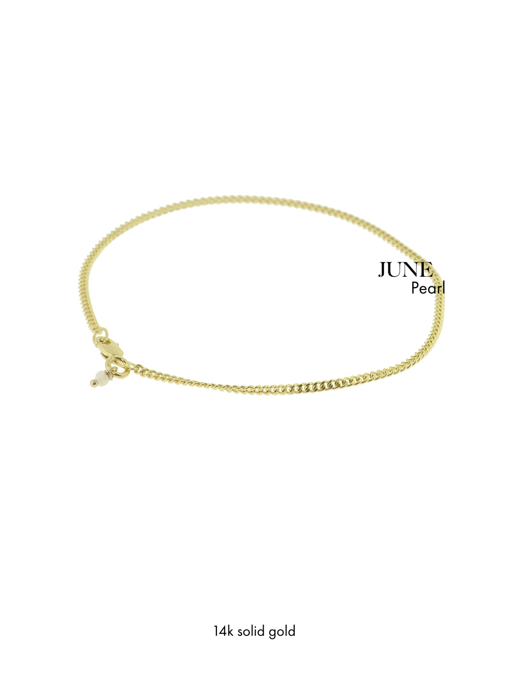 Birthstone June - Pearl | 14K Solid Gold