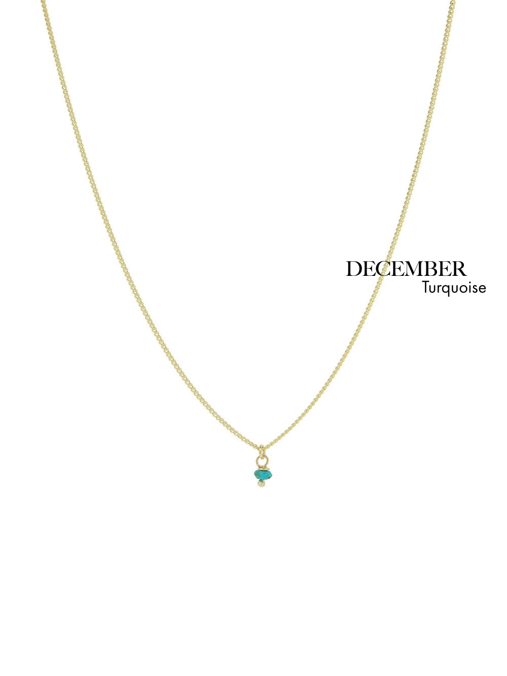 Birthstone December - Turquoise | 14K Gold Plated