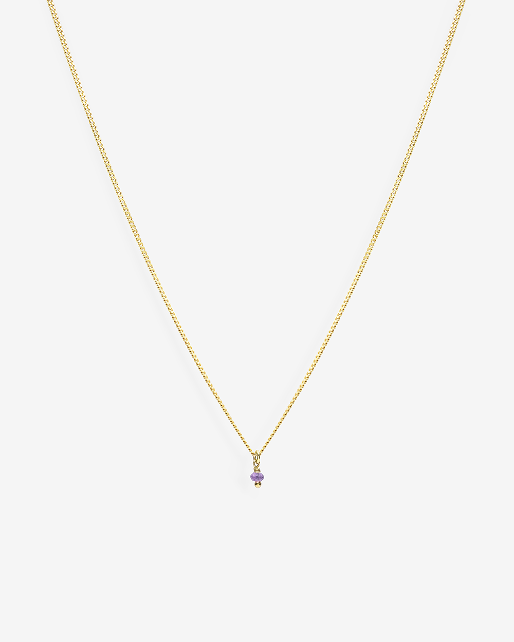 Birthstone February - Amethyst | Gold Plated Silver