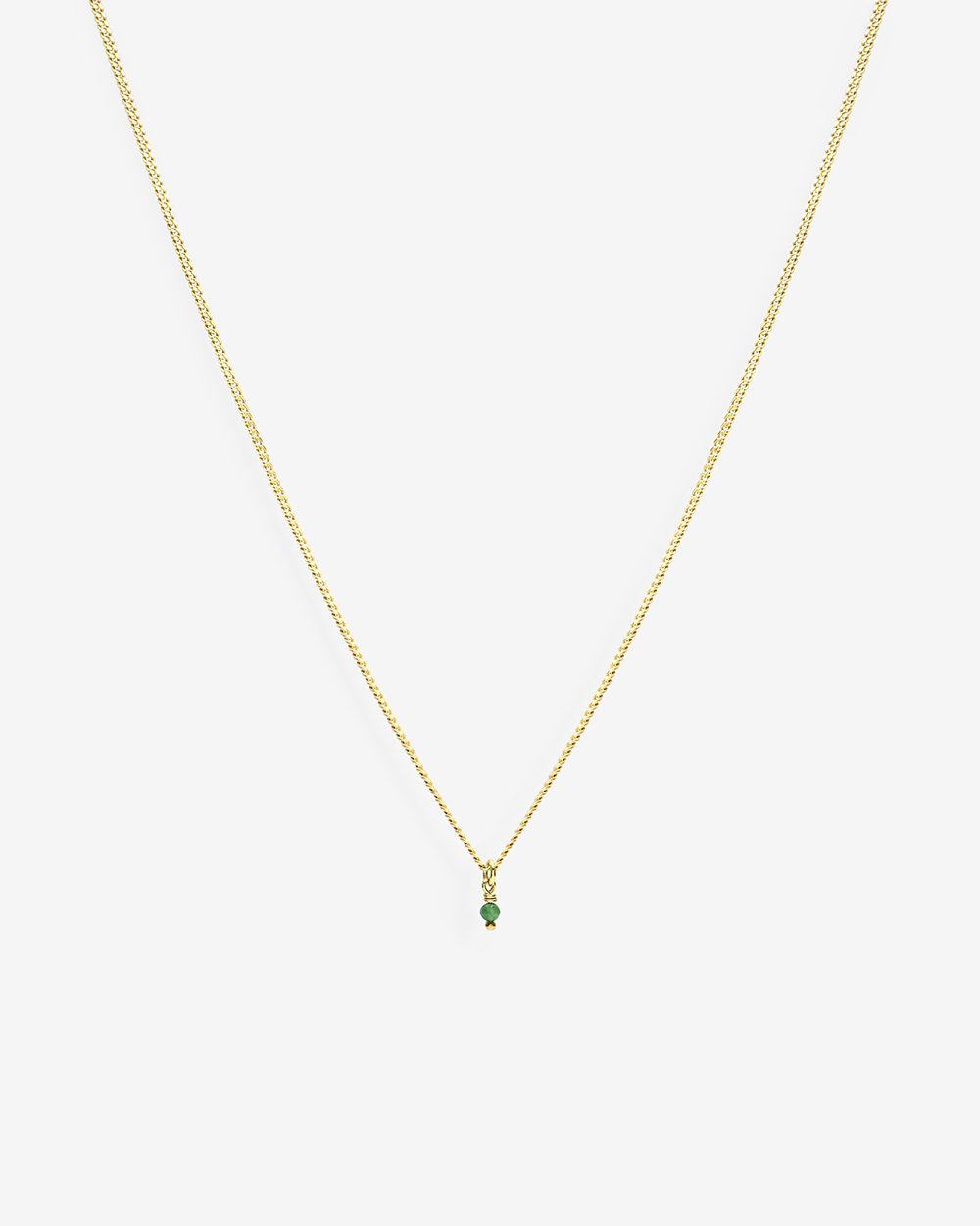 Birthstone May - Emerald | Gold Plated Silver