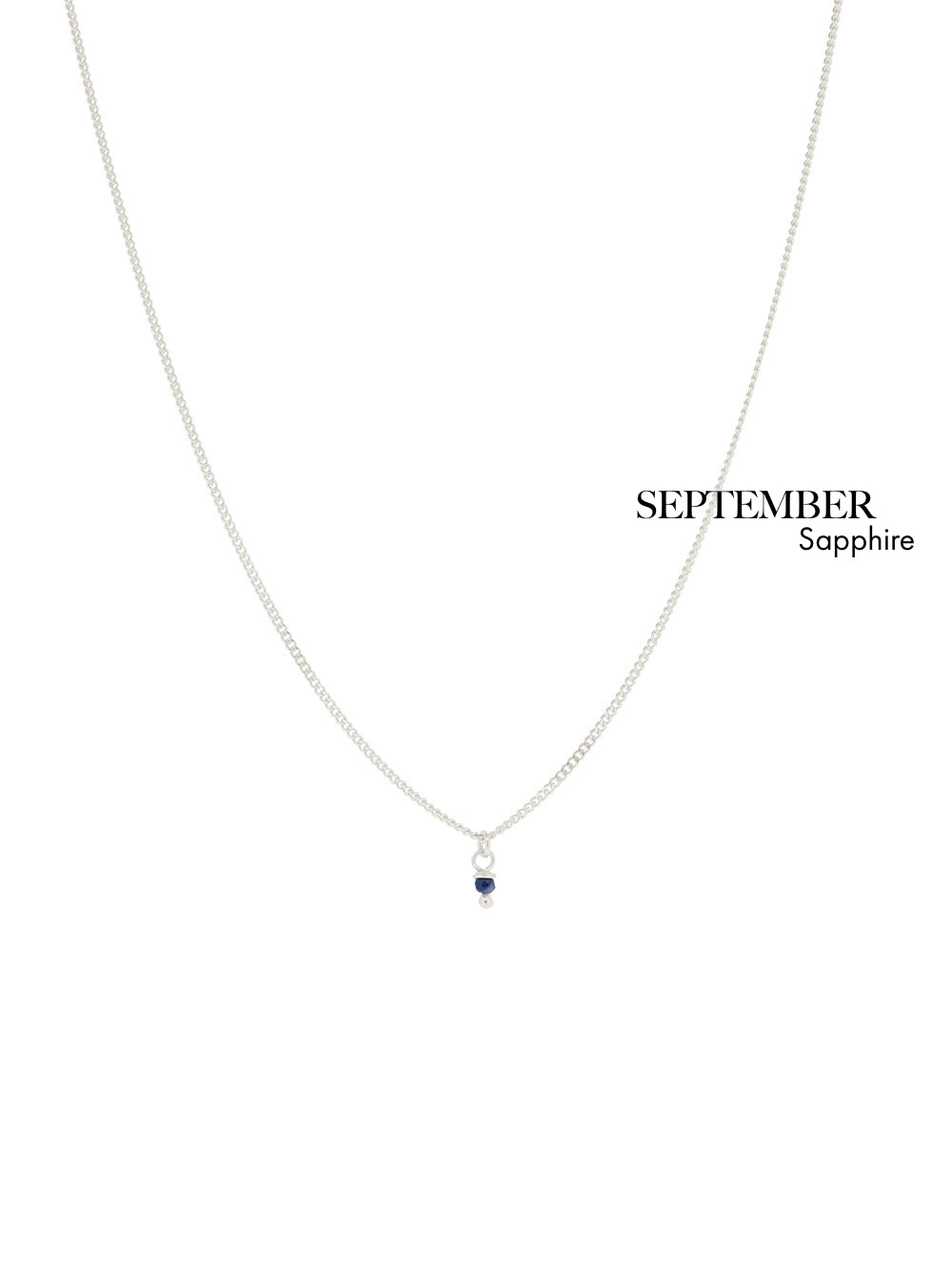 Birthstone September - Sapphire | 925 Sterling Silver