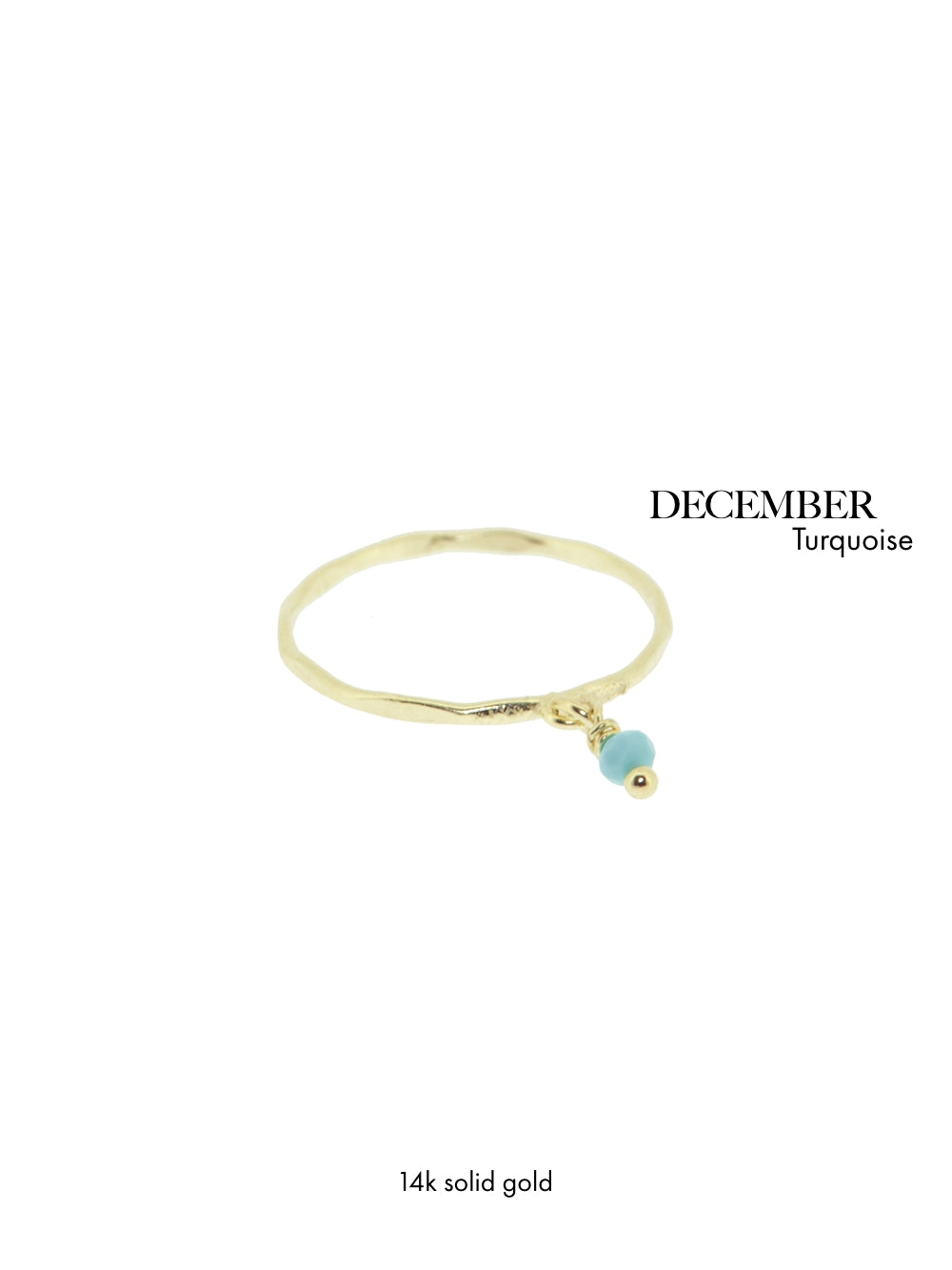 Birthstone ring | 14K Solid Gold