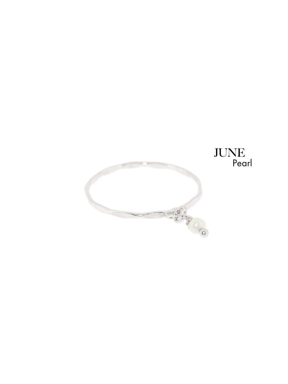 Birthstone ring June - Pearl | 925 Sterling Silver
