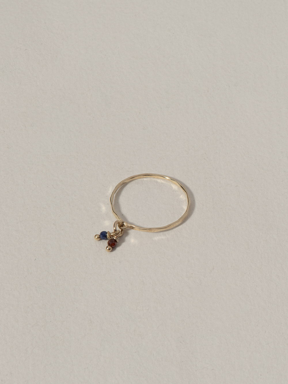 Birthstone ring | Gold Plated Silver