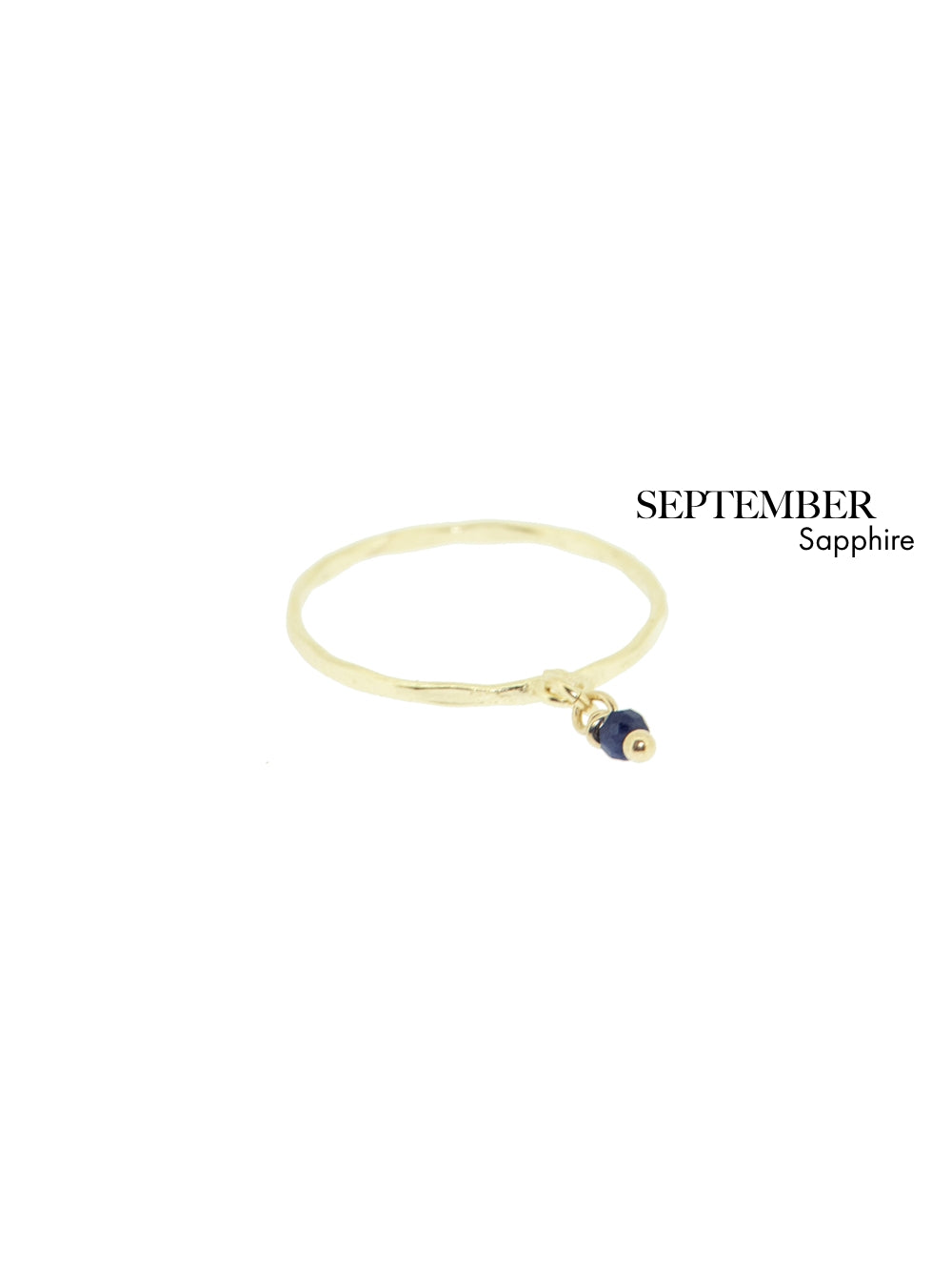 Birthstone ring | Gold Plated Silver
