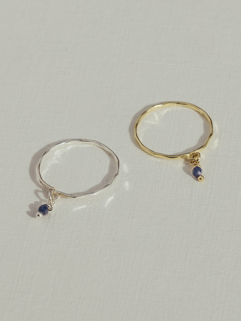 Birthstone ring | Gold Plated Silver