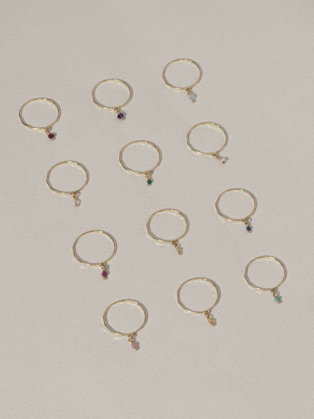 Birthstone ring | 14K Solid Gold