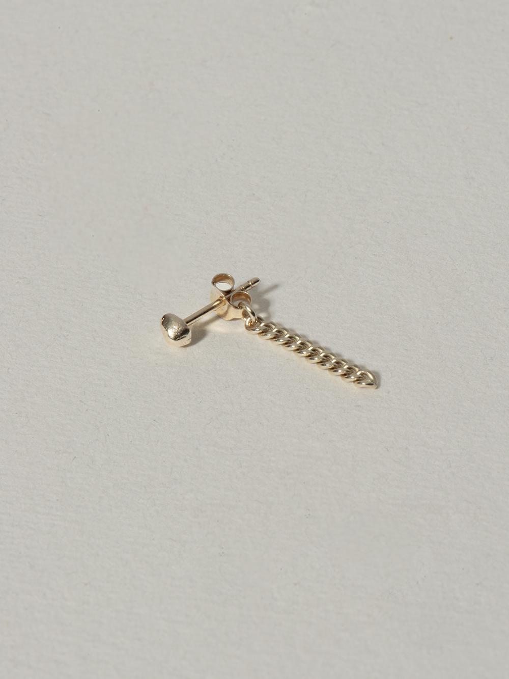 Blow with chain | Gold Plated Silver