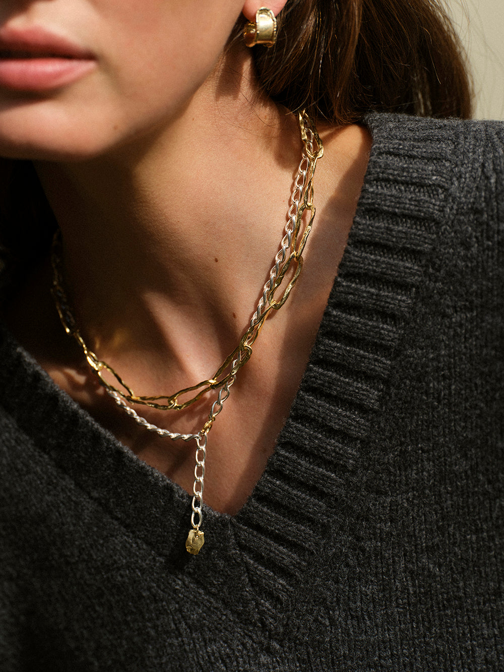 Day & night | Gold Plated Silver