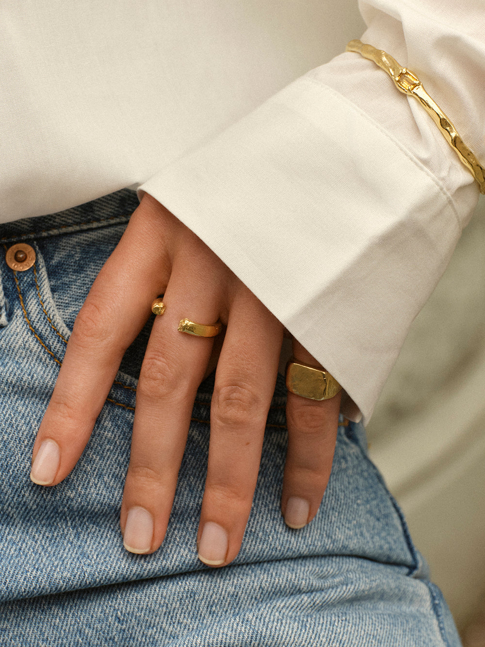 Want it | Gold Plated Silver