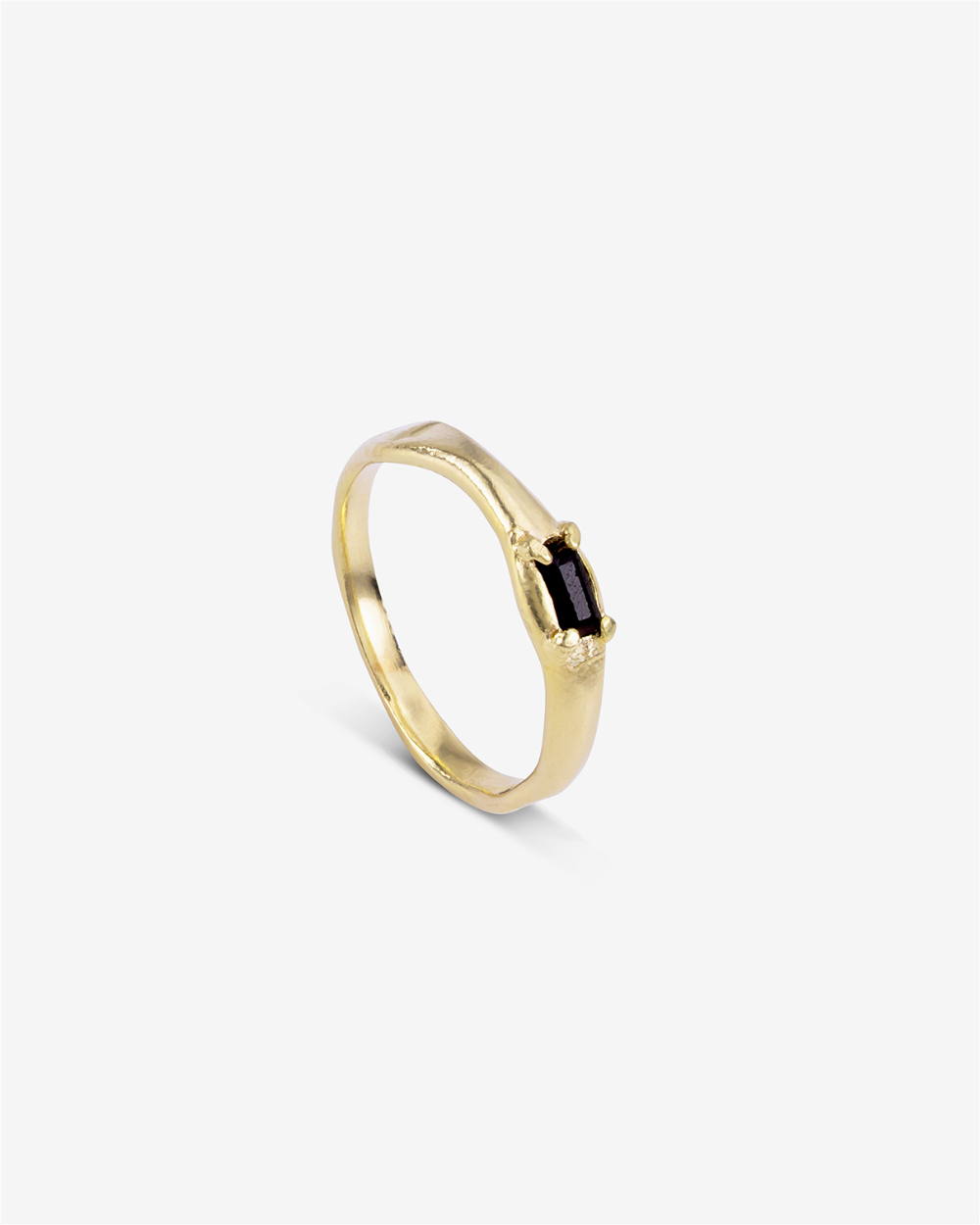 California - Onyx | Gold Plated Silver