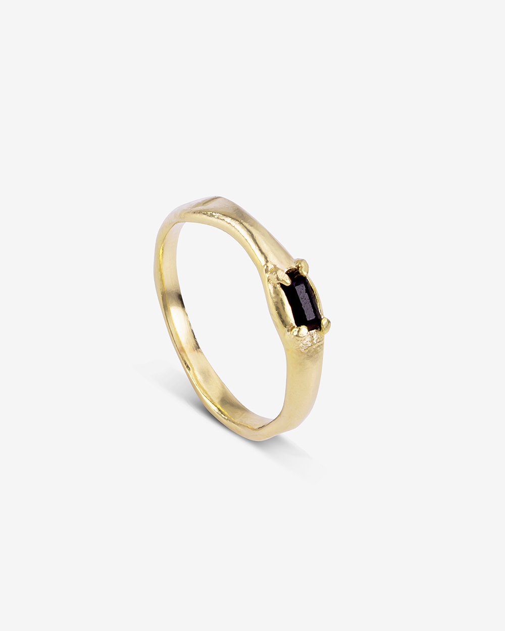 California - Onyx | Gold Plated Silver