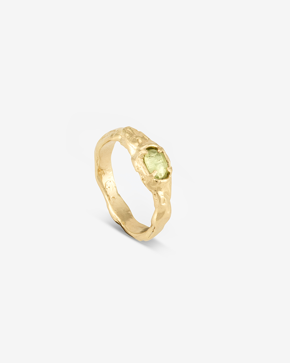 Catch - Peridot | Gold Plated Silver
