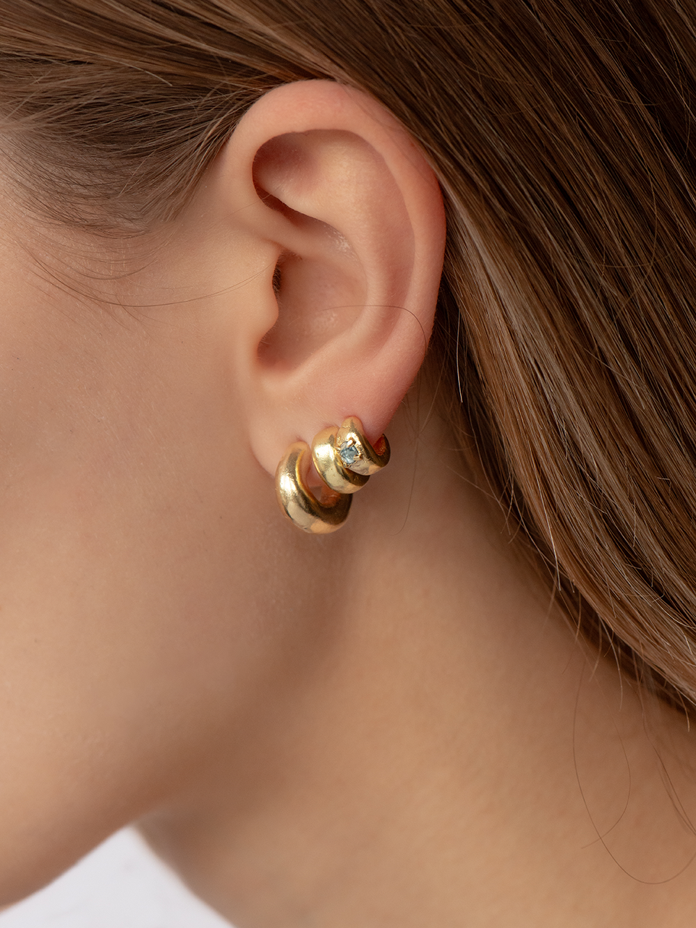 Pretty eye - Blue Topaz | Gold Plated Silver