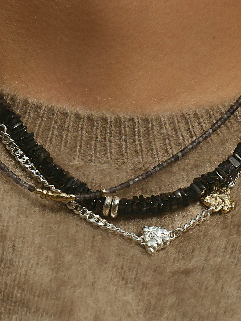 Cloud - Iolite | Gold Plated Silver
