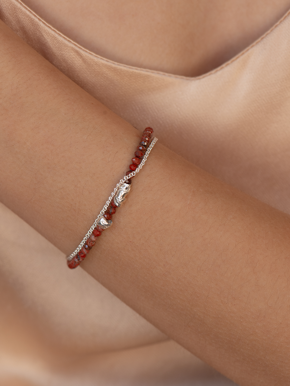 Evening glow - Red jasper | 925 Sterling Silver