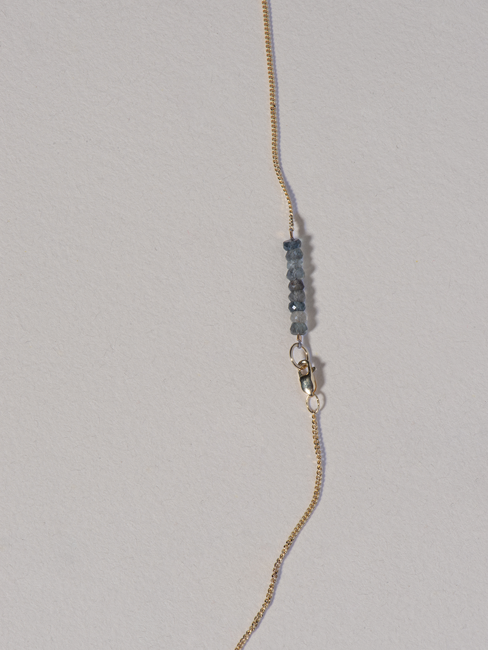 Fine line - Moss Aquamarine | 925 Sterling Silver