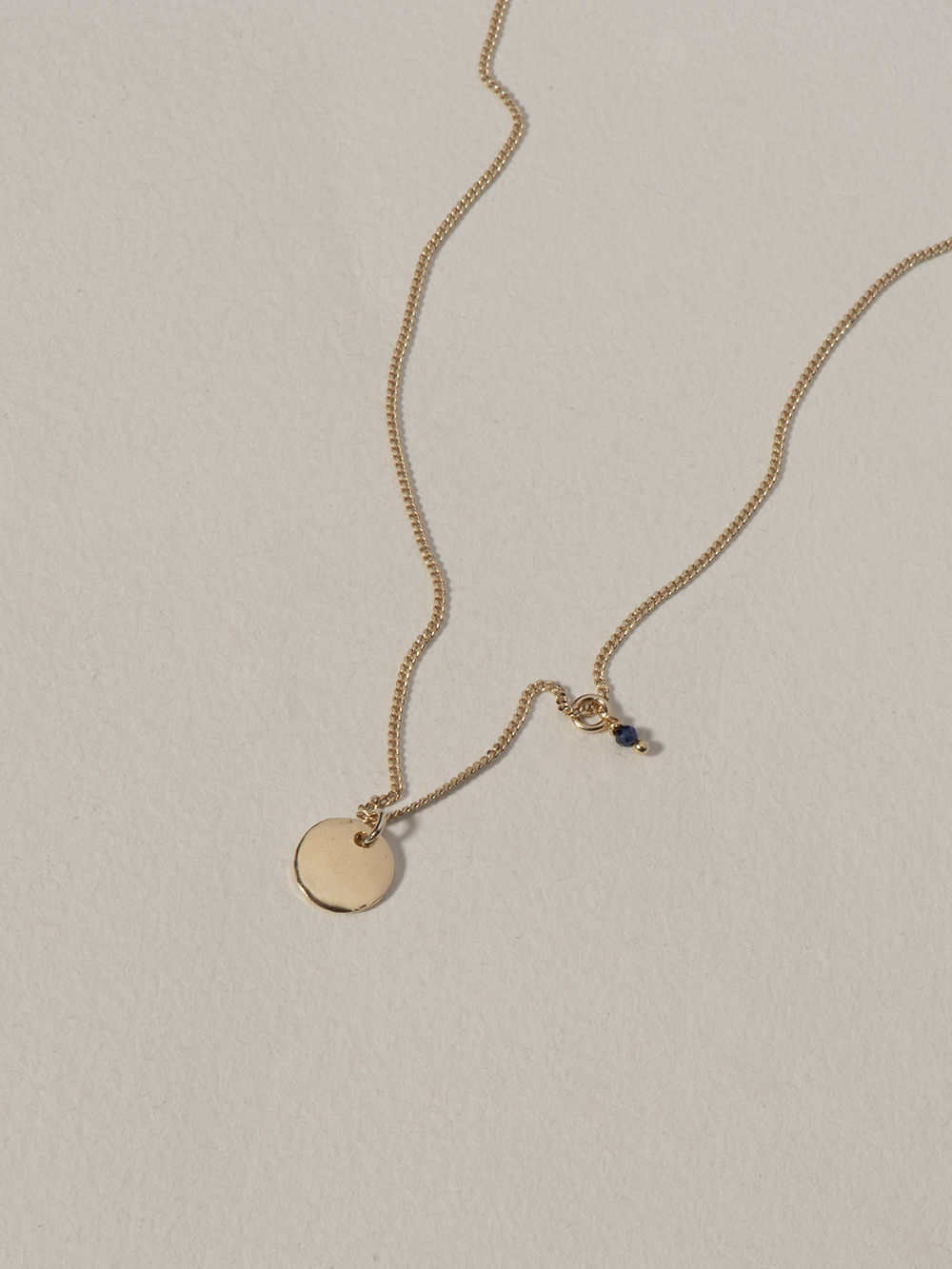 Full moon M | Gold Plated Silver