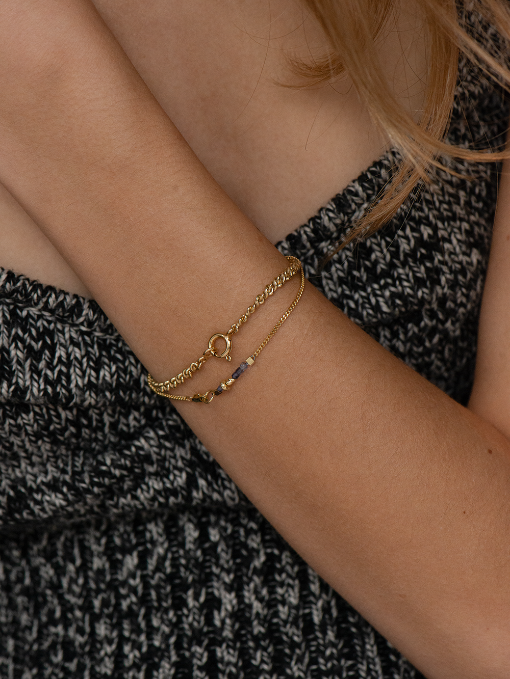 Goes around 3.4 mm | Gold Plated Silver