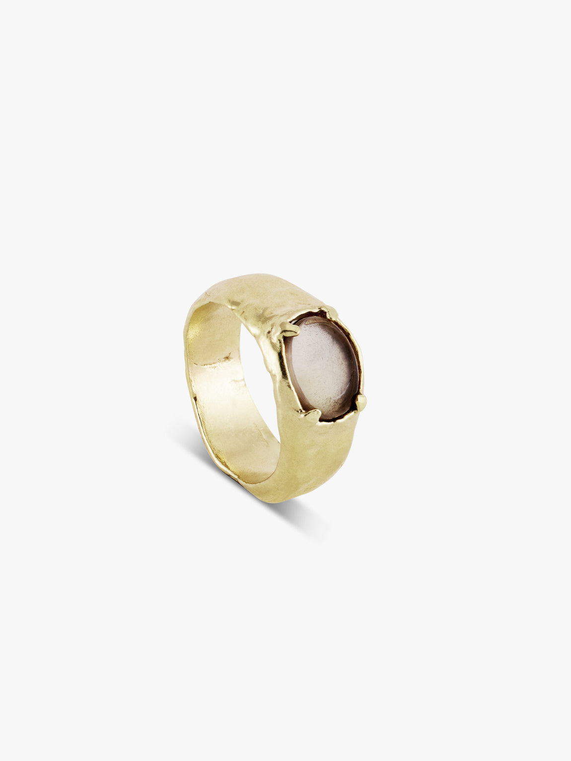 I'm bright - Smokey Quartz | Gold Plated Silver