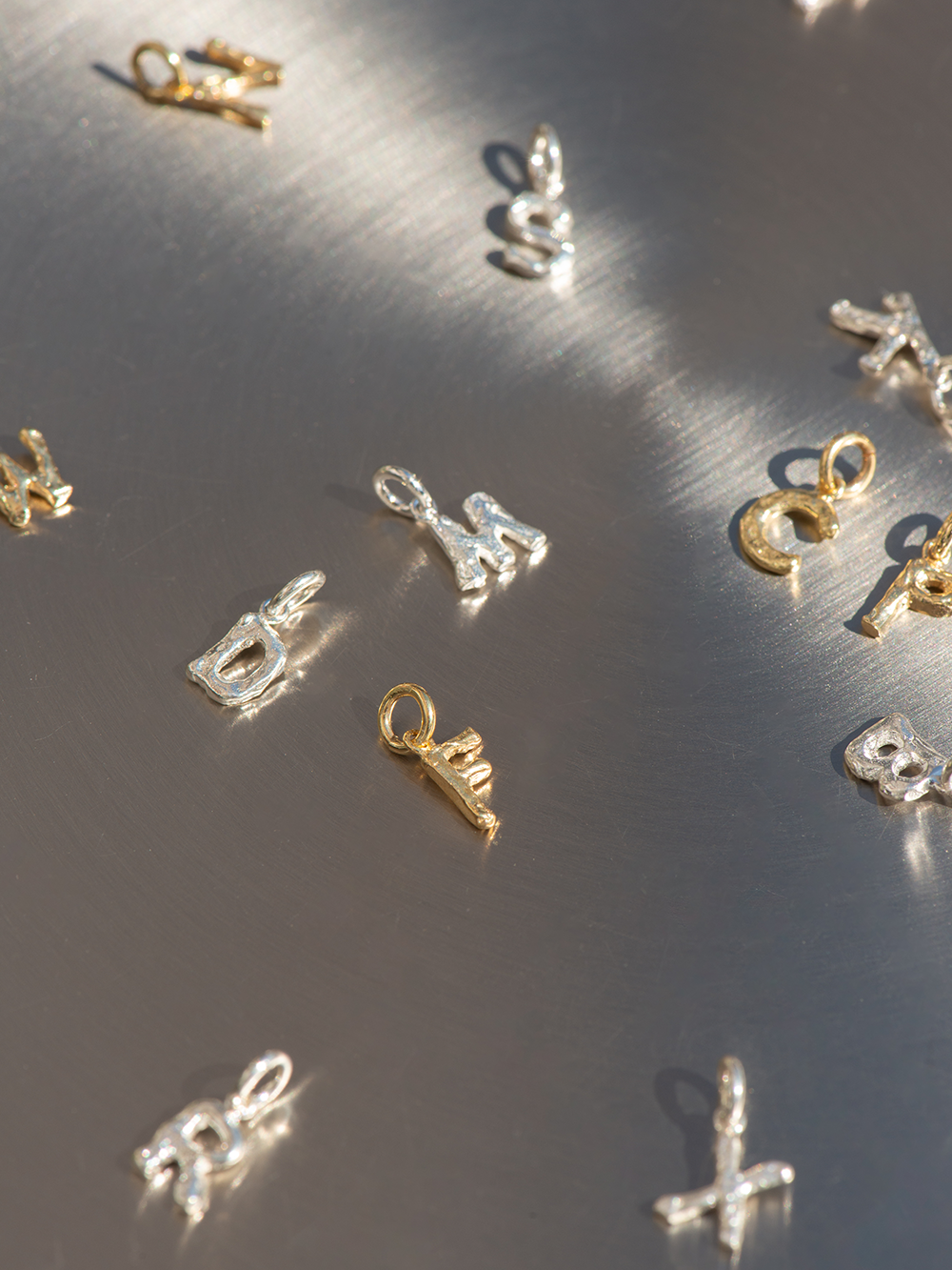 My initials | Gold Plated Silver