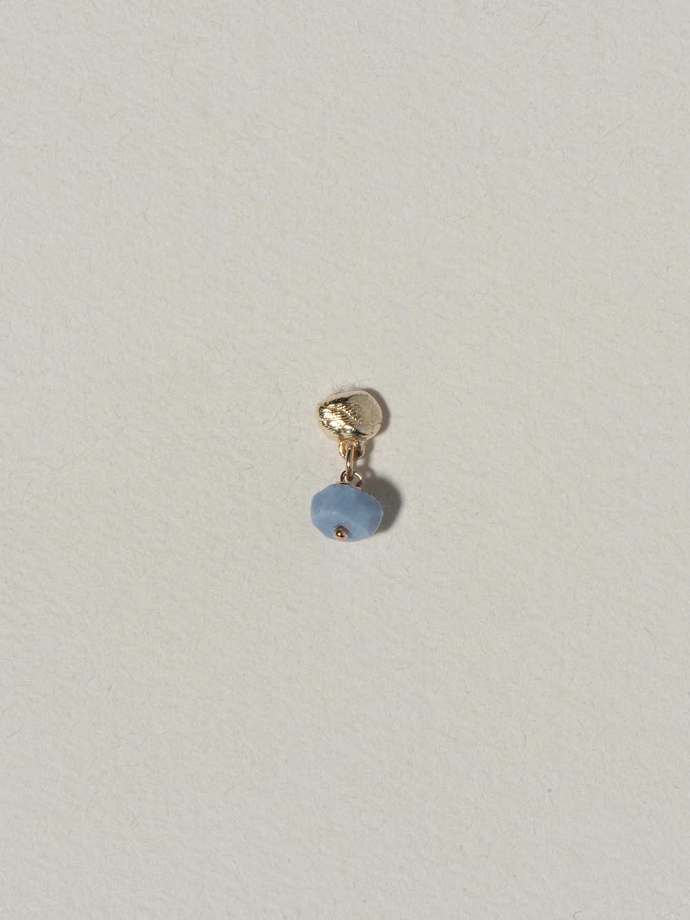 Island stud - Blue Opal | Gold Plated Silver