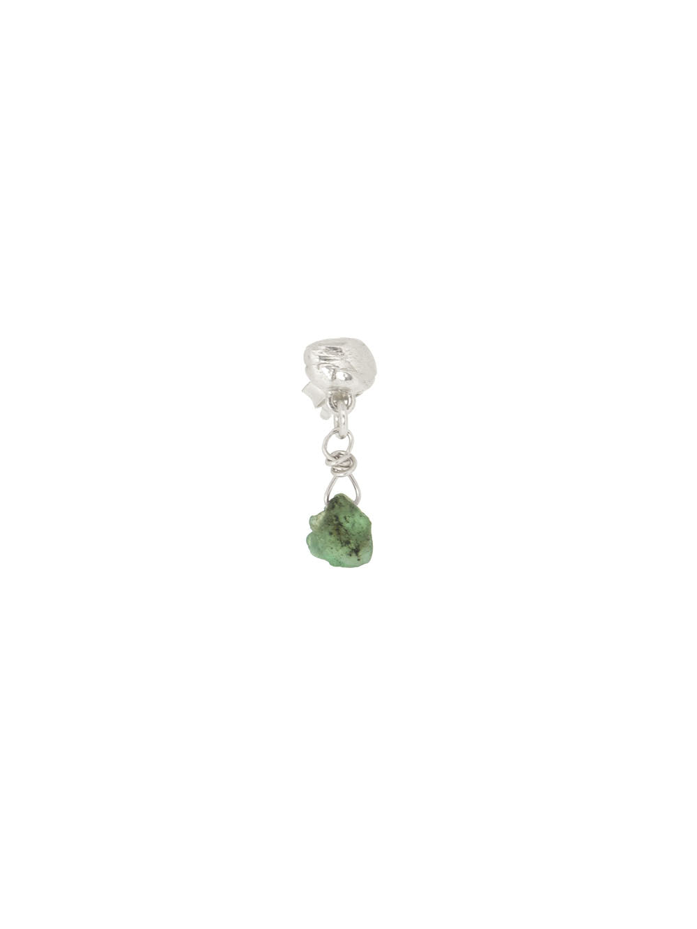 Island stud - Emerald | 925 Sterling Silver