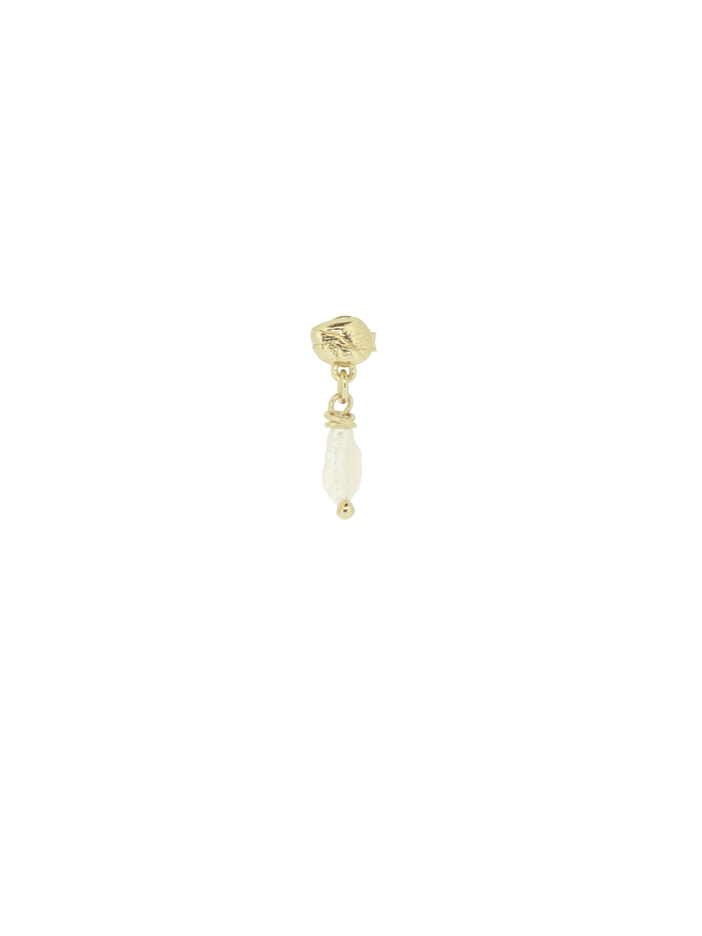 Island stud - Pearl | 14K Gold Plated