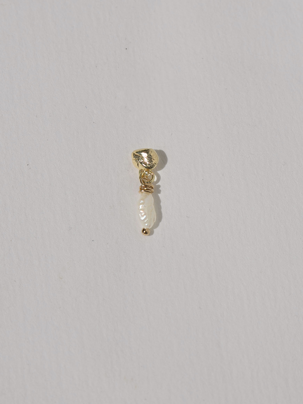 Island stud - Pearl | 14K Gold Plated