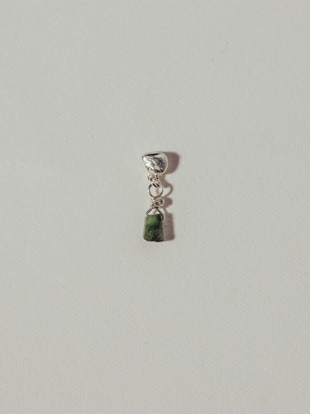 Island stud - Emerald | 925 Sterling Silver