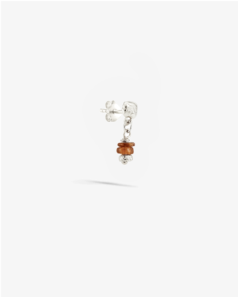 Island stud - Hessonite | 925 Sterling Silver