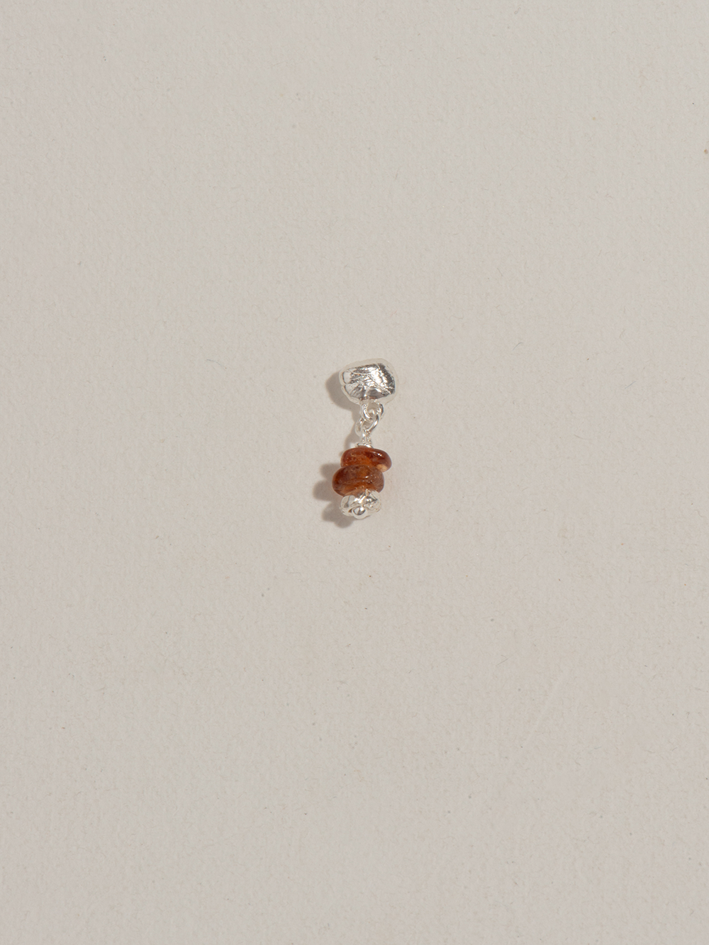 Island stud - Hessonite | 925 Sterling Silver