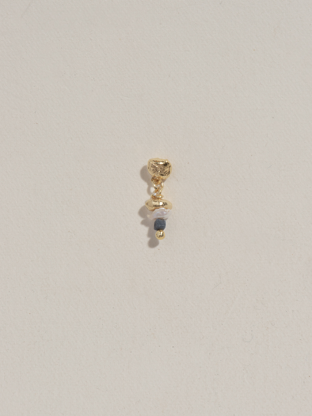 Island stud - Mixed | Gold Plated Silver